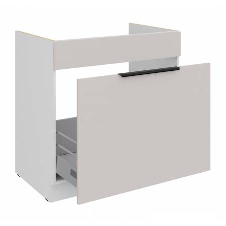 Szafka pod zlew z szufladą 80 cm kaszmir + biały CAROL 80 ZL 1S BB
